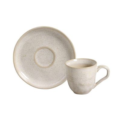 Conjunto De Xícara De Cafezinho Com Pires 06 Peças Bio Latte Porto Brasil