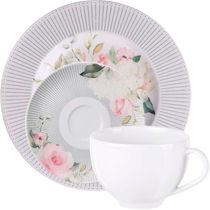 Kit Jogo Café Lanche 2 Pessoas 4pçs Chá Ornatta Tramontina