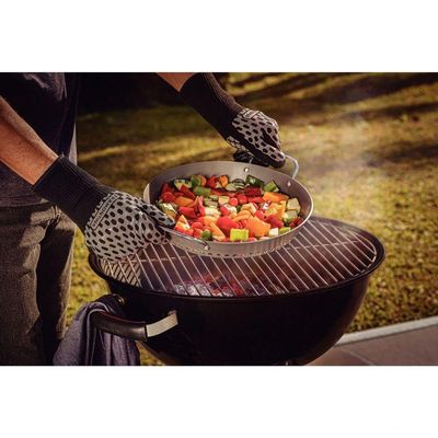 Grelha Tramontina Churrasco Em Alumínio Com Revestimento Anodizado Grafite 30 Cm Tramontina