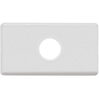 Kit 6un Módulo Tampo Com 1 Furo 9,5 Mm Tramontina Branco Tramontina