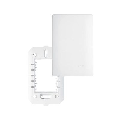 Placa Cega Com Suporte Fame Habitat 4x2 Branco