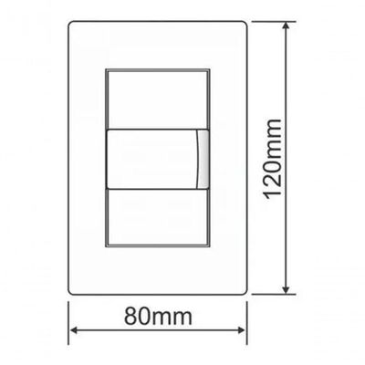 Placa 4x2 Interruptores Simples E 1 Tomada 2p+t 20a-250v Branco Branco - 250v