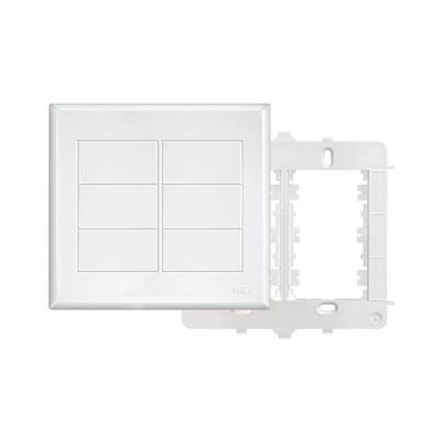 Placa Cega Com Suporte Fame Evidence 4x4 Branco