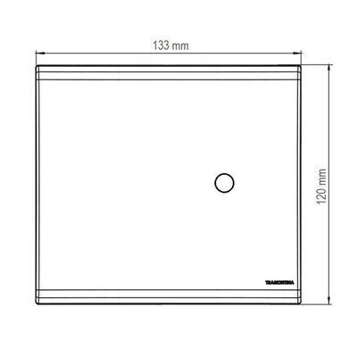 Placa Com 1 Furo 4x4 9,5 Mm Tramontina Liz Branca Tramontina