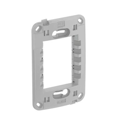 Suporte Plastico 4x2 Compose Weg Cinza Claro - 4x2