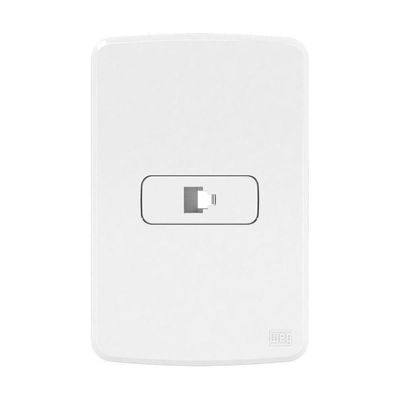 Conjunto 1 Tomada Rj11 4fios Placa 4x2 Branco Compose Weg Branco - 4x2
