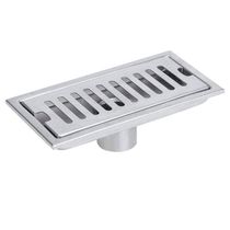 Ralo Linear 20cm Aço Inox Banheiro Anti Odor Anti Inseto Area Externa Lavabo Piscina Quintal