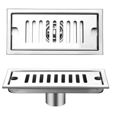 Ralo Linear 20cm Aço Inox Banheiro Anti Odor Anti Inseto Area Externa Lavabo Piscina Quintal