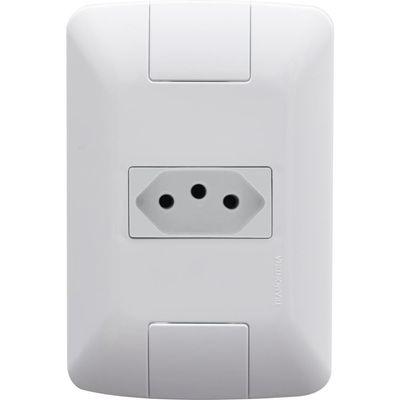 Kit 12 Conj 4x2 Tomada 2p+t Tramontina Aria 20a 250v Branco