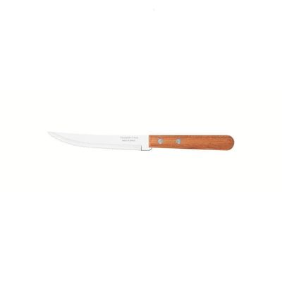 Conjunto De Facas Para Churrasco Dynamic Com Lâminas Em Aço Inox E Cabos De Madeira Natur