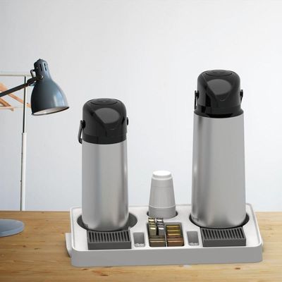 Bandeja Organizadora Portátil Branca Servi Ii Chá Café Leite