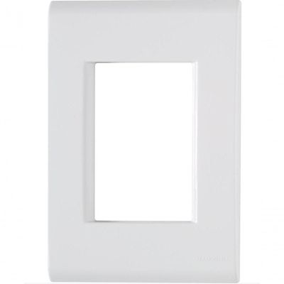 Kit 8 Placa 3 Postos Juntos 4x2 Tramontina Liz Branca