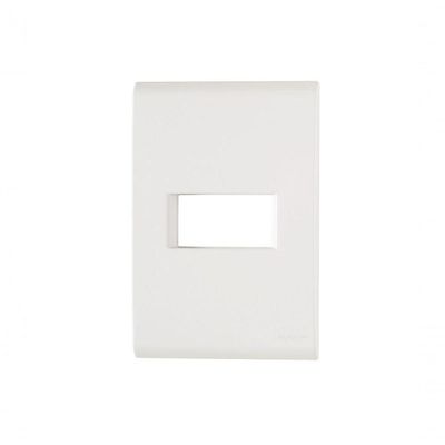 Placa 1 Posto Horizontal 4x2 Tramontina Liz Branca 57106-004
