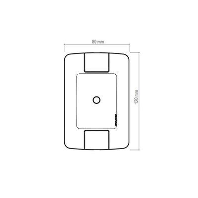 Kit 12 Placa Com 1 Furo 9,5 Mm 4x2 Tramontina Aria Branca