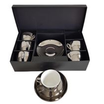 Conjunto Xícaras Com Pires Cafezinho 80ml 12 Peças