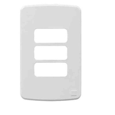 Placa Suporte 4X2 3 Posições Branco Composé