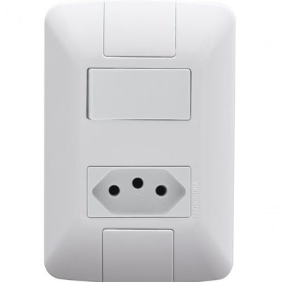 Kit 12 Conj 4x2 1 Interruptor Tomada 2p+t 10a 250v Tramontina