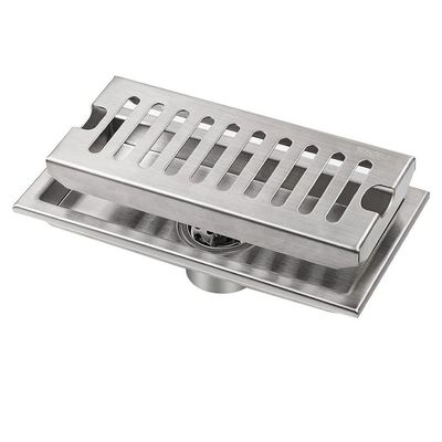 Ralo Linear 20cm Aço Inox Banheiro Lavabo Area Externa Anti Odor Anti Inseto Piscina Quintal