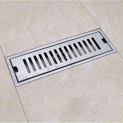 Ralo Linear 20cm Aço Inox Banheiro Lavabo Area Externa Anti Odor Anti Inseto Piscina Quintal