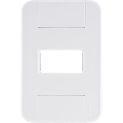 Placa 1 Posto Horizontal 4x2 Tramontina Tablet Branca 120 Unidades