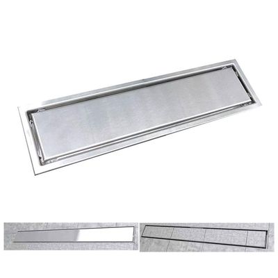 Ralo Invisivel Oculto 30cm Linear Inox Banheiro Lavabo Anti Odor Anti Inseto Seguro Resistente