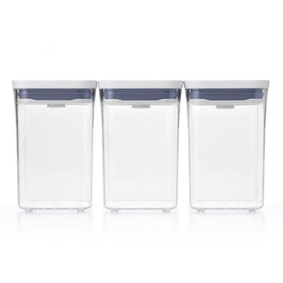 Conjunto De 3 Potes Quadrados Pop 2.0 Oxo