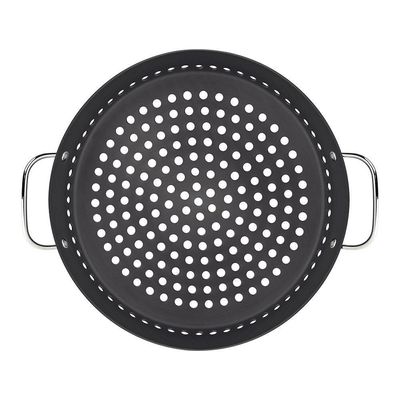 Grelha Furada Churrasco Em Alumínio Anodizado Com Cabo 30 Cm ø - Tramontina 20889030