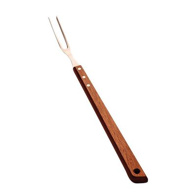 Garfo Trinchante Churrasco Com Lâmina Em Aço Inox E Cabo De Madeira 46 Cm - Tramontina