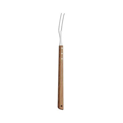Garfo Trinchante Churrasco Com Lâmina Em Aço Inox E Cabo De Madeira 46 Cm - Tramontina