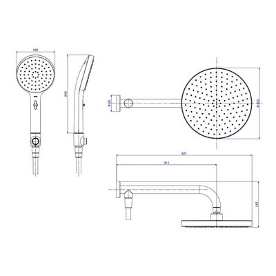 Chuveiro Deca Flex Max 2085.c.des De Parede Com Desviador Cromado