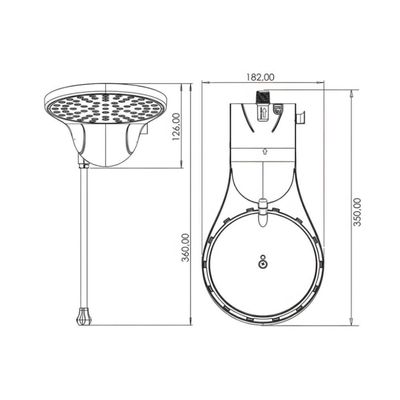 Ducha Moment Eletrônica 7500w 220v - Zagonel Branco