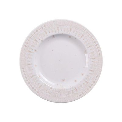 Prato Sobremesa Tramontina Capodanno Porcelana Decorada 21cm Tramontina