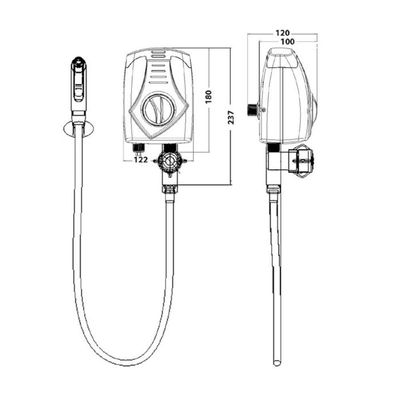 Ducha Higiênica 3t 220v - Lorenzetti Branco