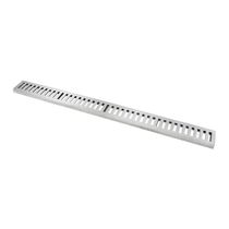 Ralo Grelha Linear Com Caixilho Em Alumínio Polido 8x100cm