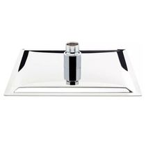 Chuveiro Ducha 20X20 Inox Slim Cromado Area Externa