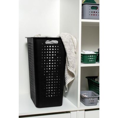 Cesto De Roupa Chumbo 47 L Com Tampa 41 X 31 X 55 Cm