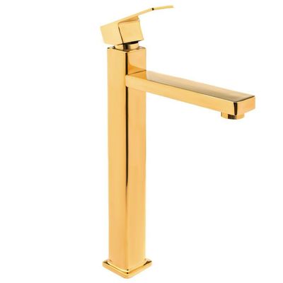 Torneira Bica Alta Banheiro/lavabo/pia Luxo Dourado