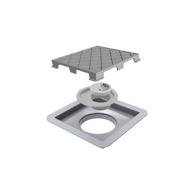 Ralo Linear Novii Seco Quadrado 4665 15x15 Com Tampa Oculta
