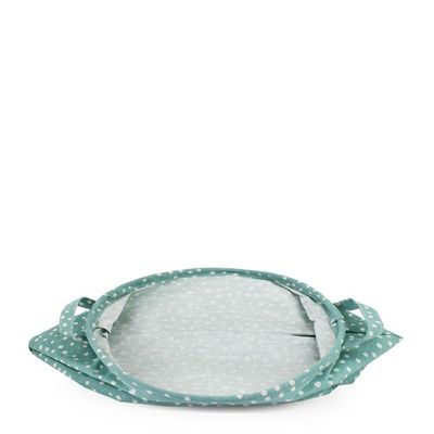Cesto Para Roupa Suja- Brinquedos Tecido (m) - Linha Loft Azul Claro