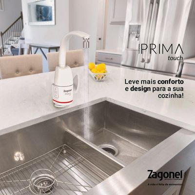Torneira Elétrica Prima Touch 5500w Zagonel Branca