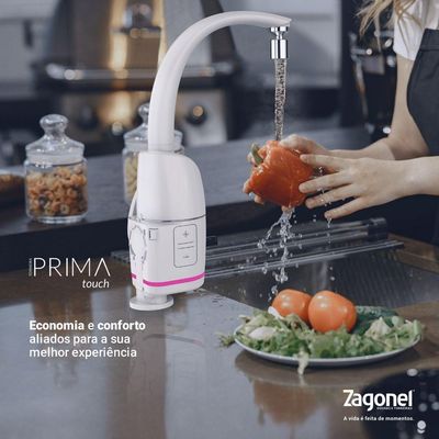 Torneira Elétrica Prima Touch 5500w Zagonel Branca