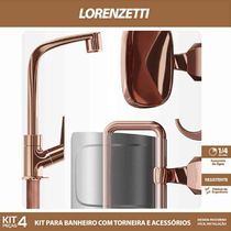 Kit Flatt Com Torneira E Acessórios Rg P- Banheiro 2004 F71