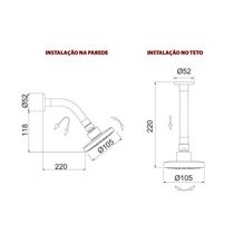 Ducha Lorenzetti Loren Flex 7029 B16 Com Cano Flexível De Parede - Teto Preto
