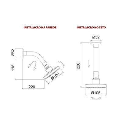 Ducha Lorenzetti Loren Flex 7029 B16 Com Cano Flexível De Parede - Teto Preto