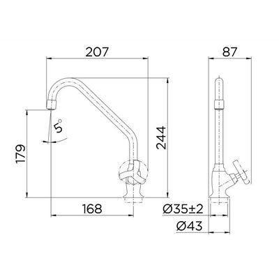 Torneira Para Cozinha De Mesa Docolprimor - Docol