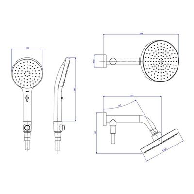 Chuveiro Deca Flex Plus 2083.c.des De Parede Com Desviador Cromado