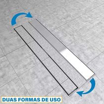 Ralo Linear Oculto 20cm Inox Invisivel Anti Odor Anti Inseto Banheiro Lavabo Seguro Resistente