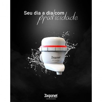 Torneira Elétrica Pratica Touch 5500w Zagonel Branca