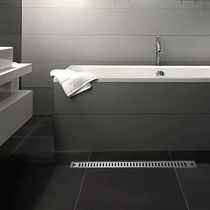 Ralo Linear Inox 40cm Banheiro Area Externa Anti Odor Anti Inseto Lavabo Piscina Quintal Higienico