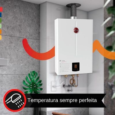 Aquecedor 26 Litros Gn Bivolt + Bomba 120w 220v Rheem